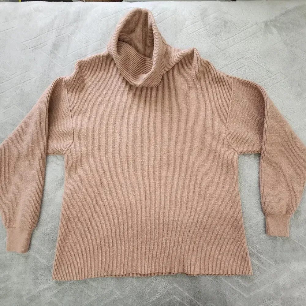 Free people pink turtleneck sweater XS